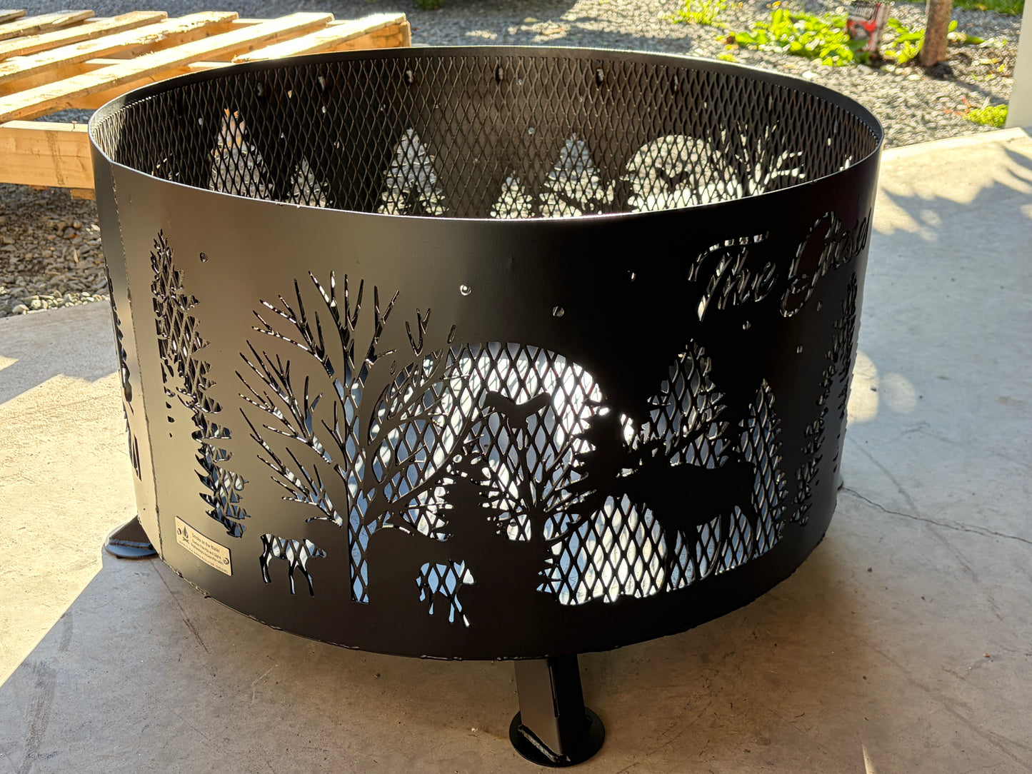 Moose Forrest Scene Fire Ring