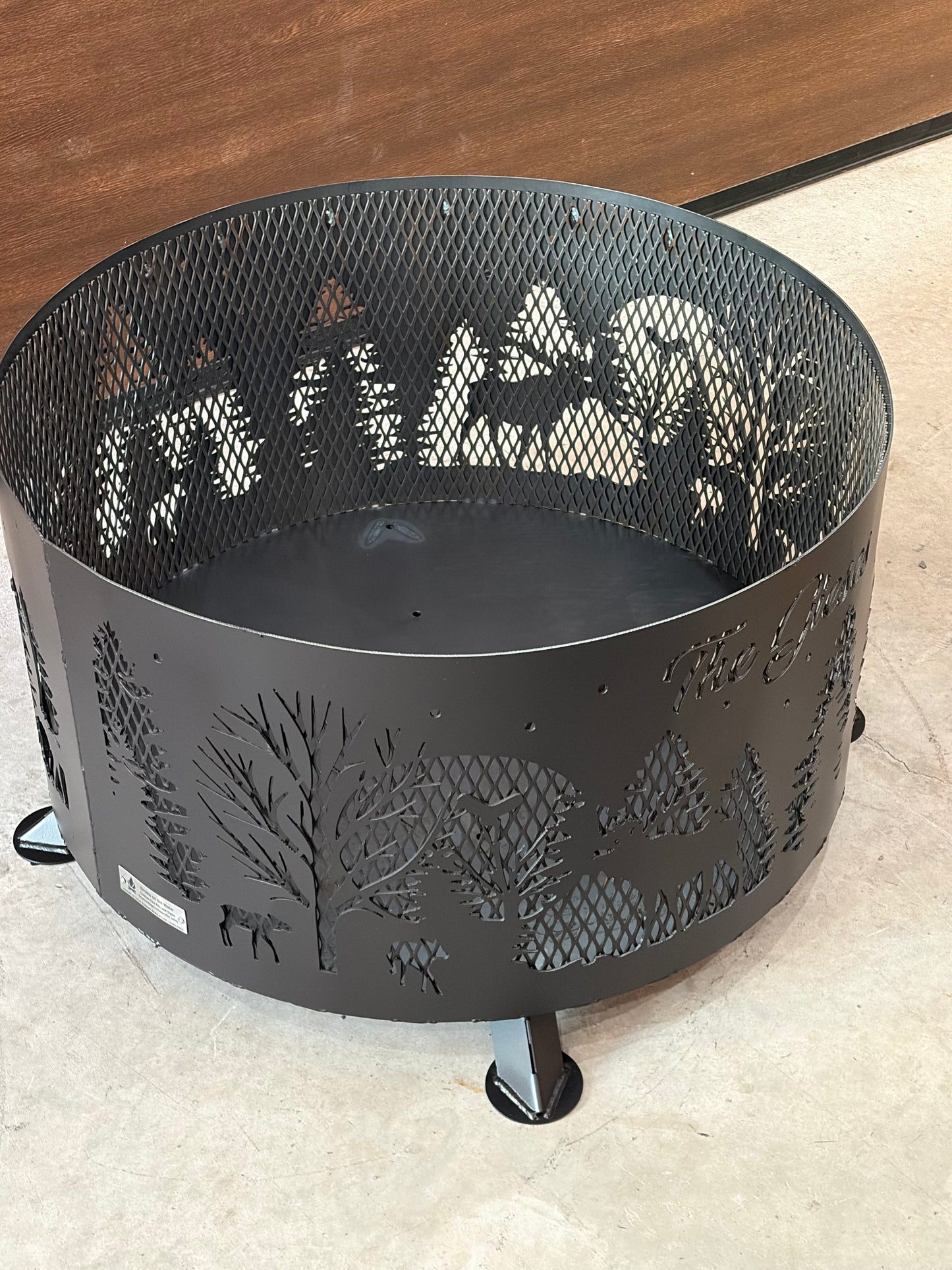 Moose Forrest Scene Fire Ring