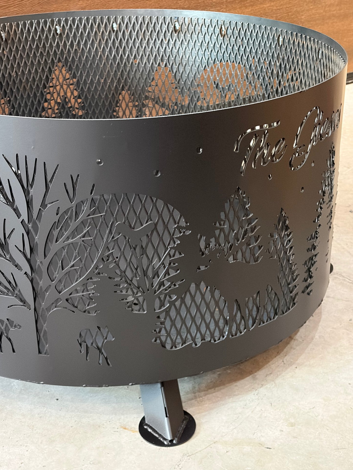 Moose Forrest Scene Fire Ring