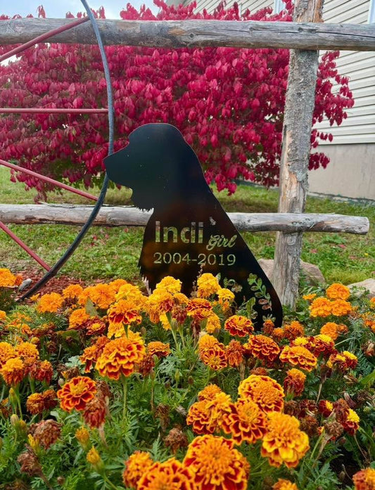 Custom Metal Dog Memorials
