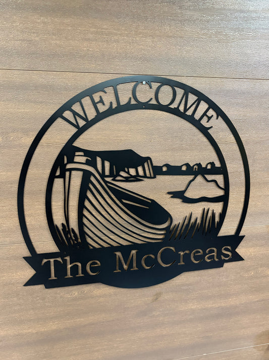 Newfoundland Dory Metal Sign