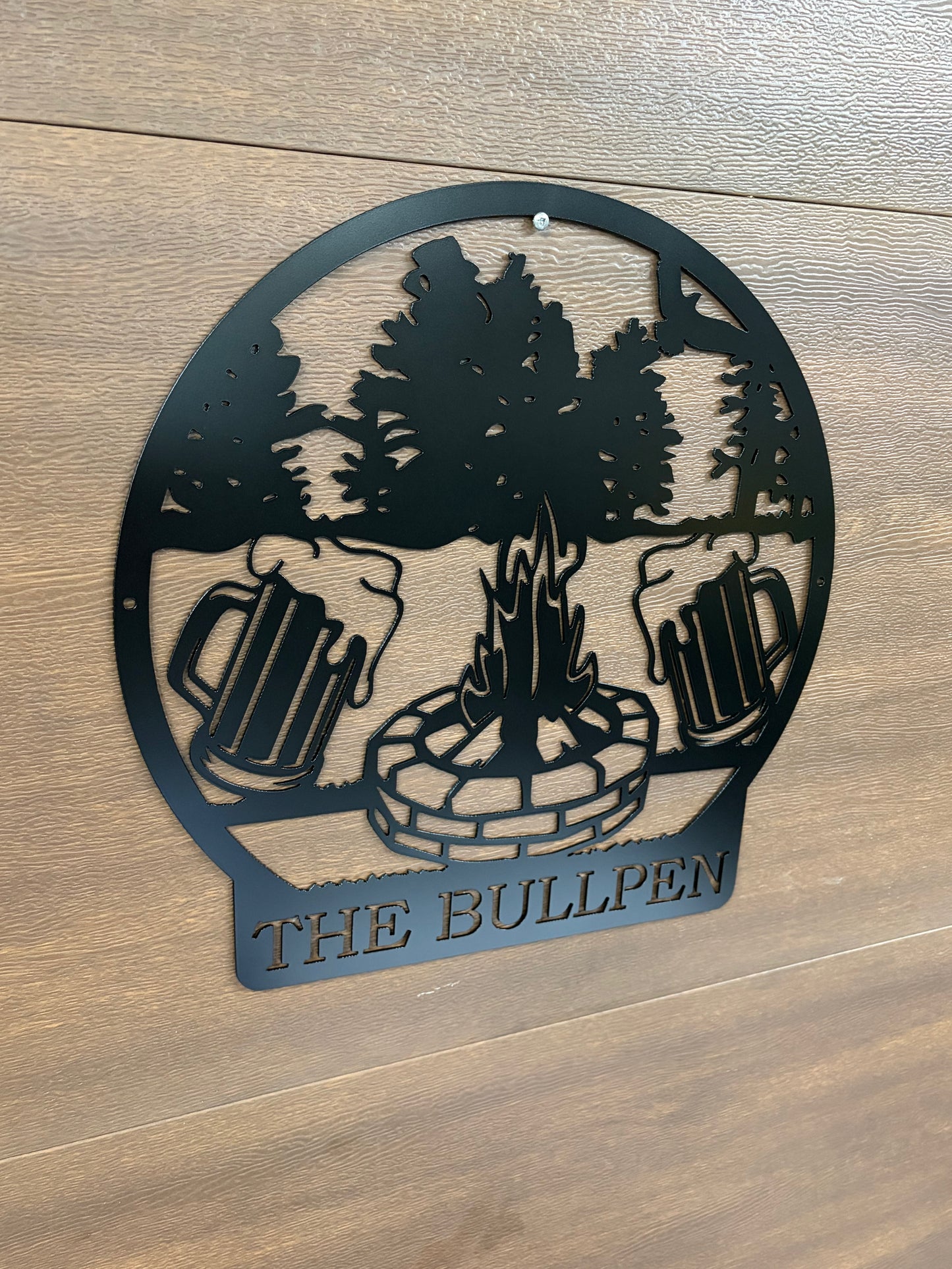 Custom Metal Beer Campfire Sign