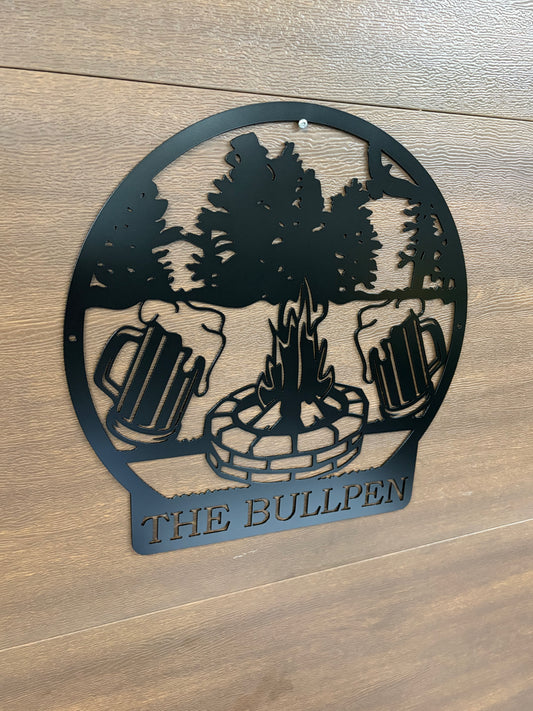 Custom Metal Beer Campfire Sign