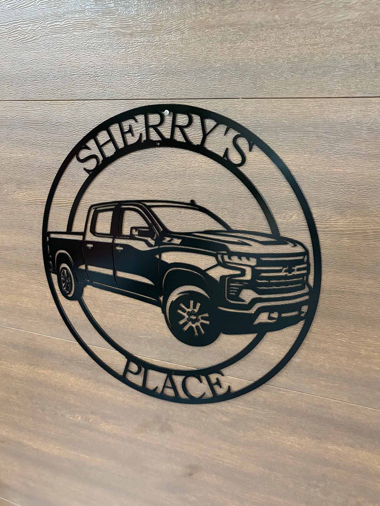 Custom Chevrolet z71 pickup metal sign