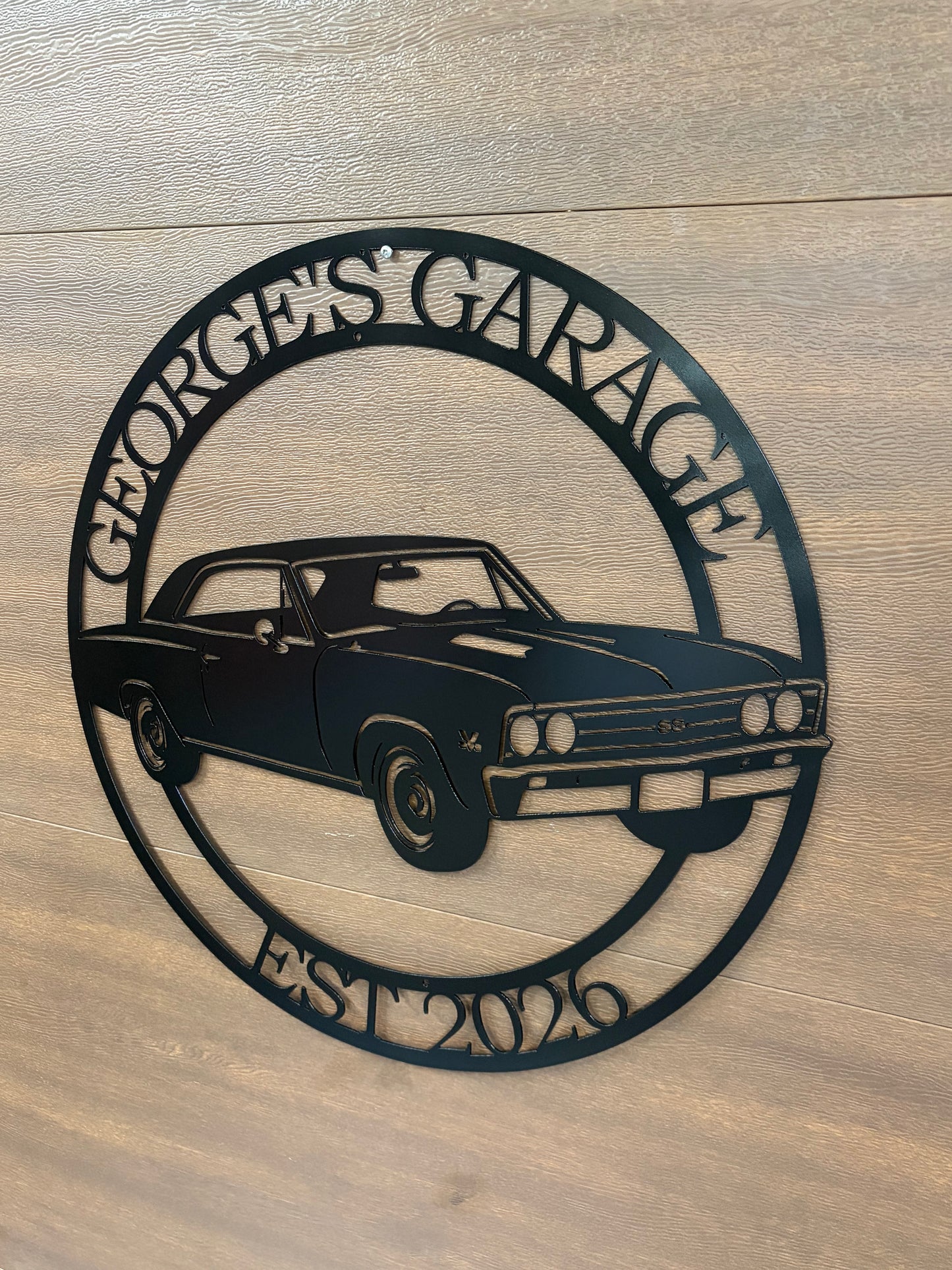 Custom 67 Chevelle metal sign