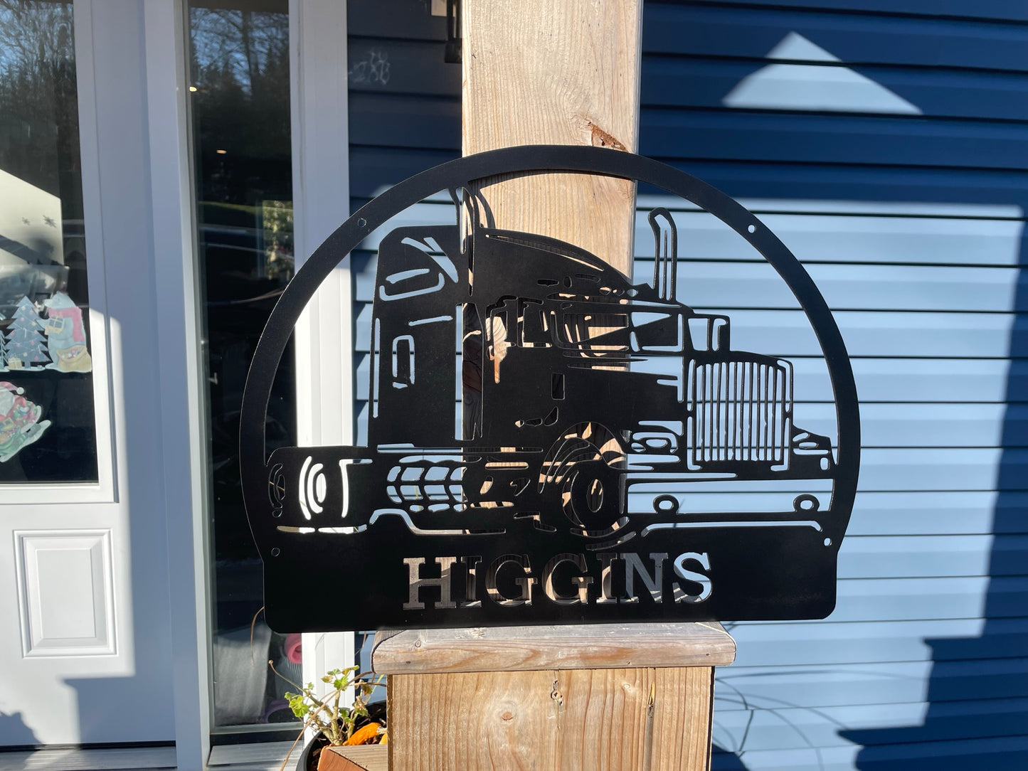 Custom Metal Trucker Sign 1