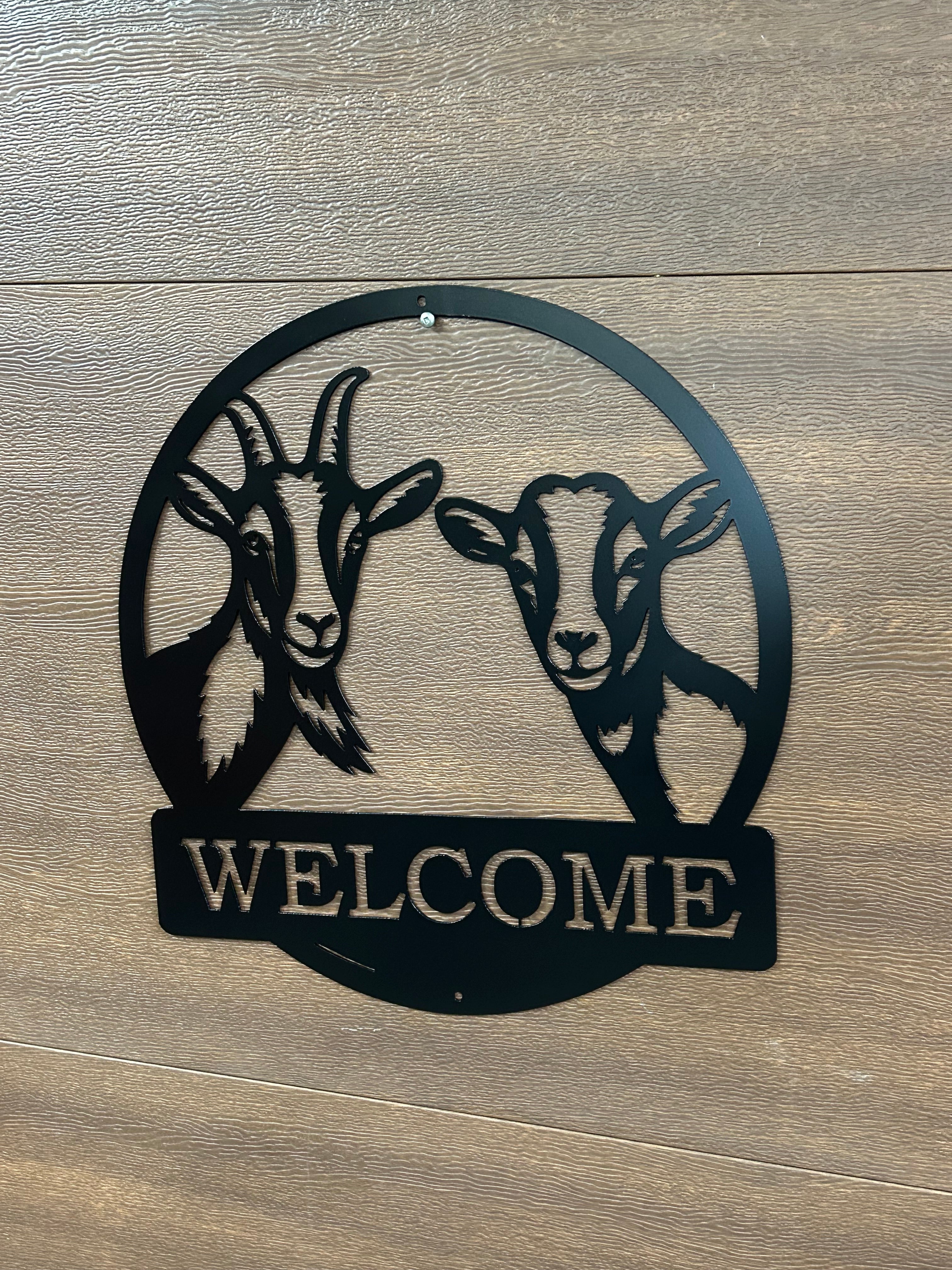 Custom Metal Goat Signs Made in Canada – Smoke on the Water Fire Pits ...