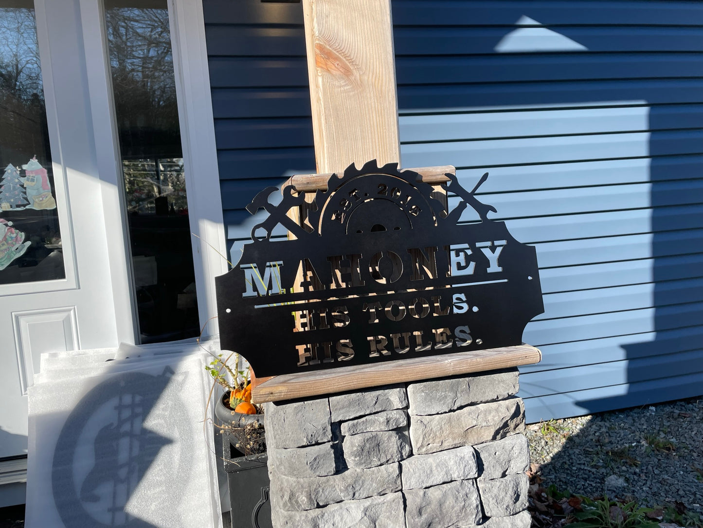 Custom Metal Workshop Sign