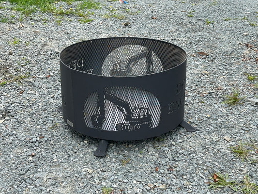 Custom Excavator Fire Ring