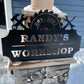 Custom Metal Workshop Sign