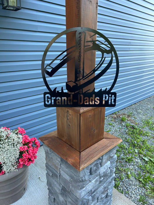 Custom Metal Horse Shoes Sign