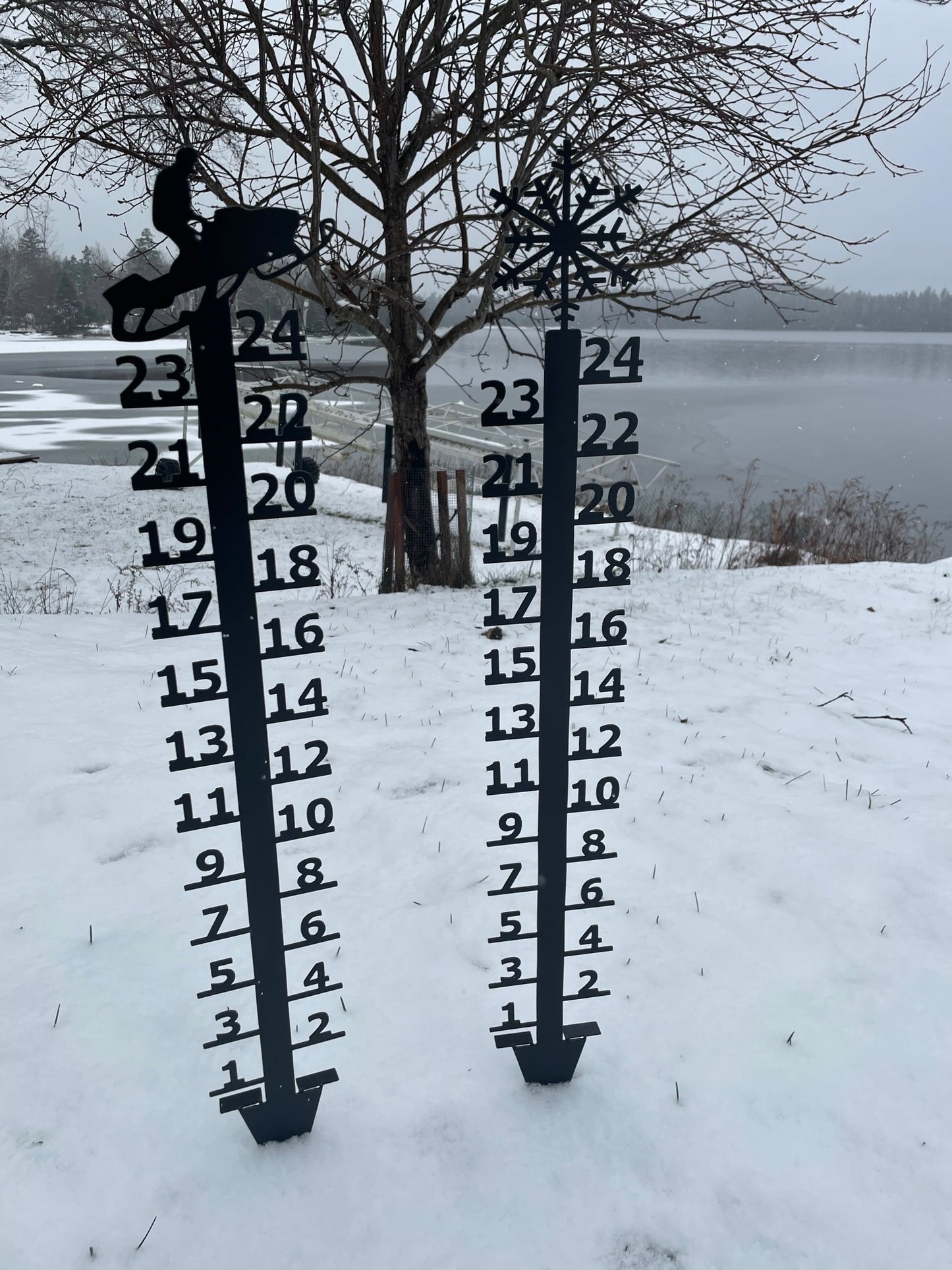 Metal Snow Gauge Rulers