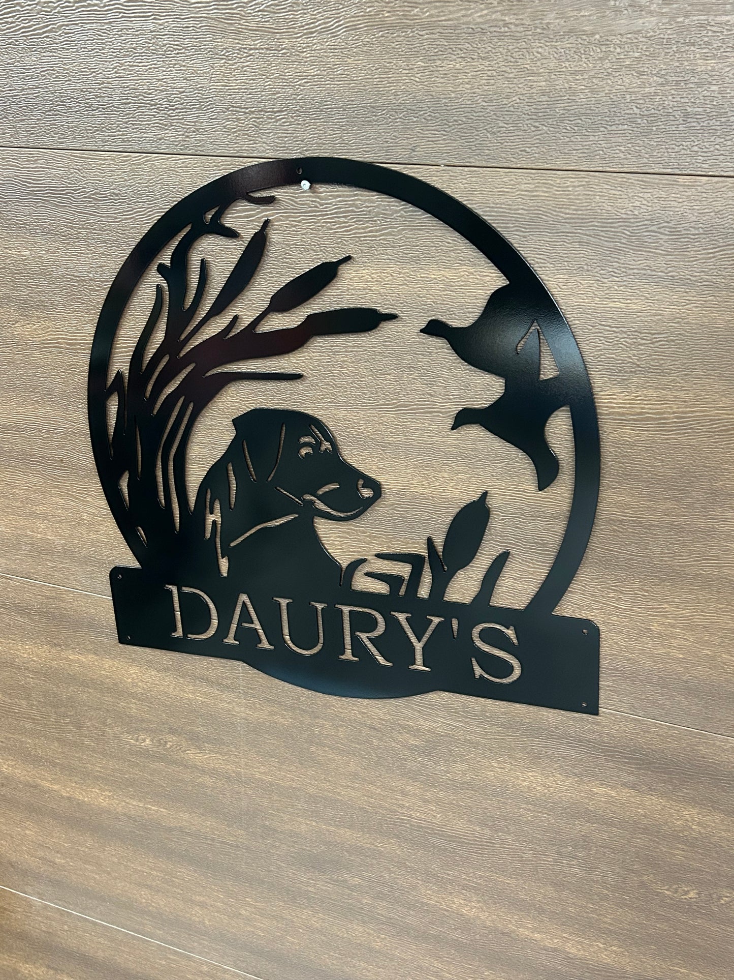 Panneau en métal personnalisé colibri 2