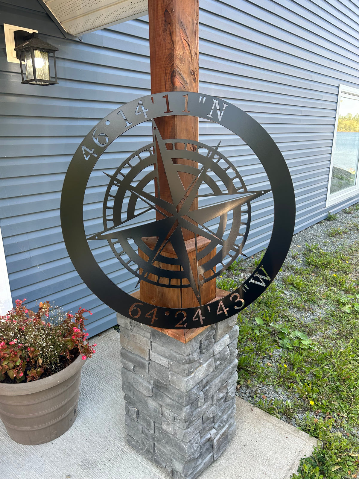 Compass Fire Ring Custom Compass Metal Sign 2 Canada – Smoke on the Water Fire Pits and Signs