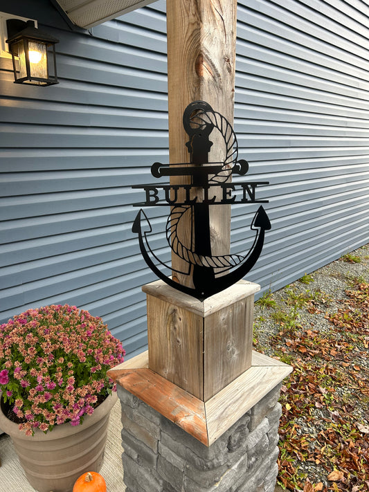 Custom Metal Anchor Sign