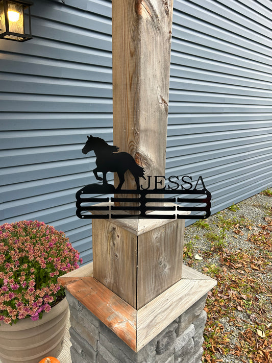 Custom Metal Horse Ribbon Hangers