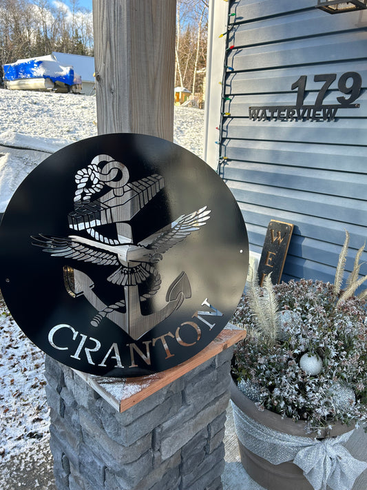 Custom Metal Canadian Navy Sign