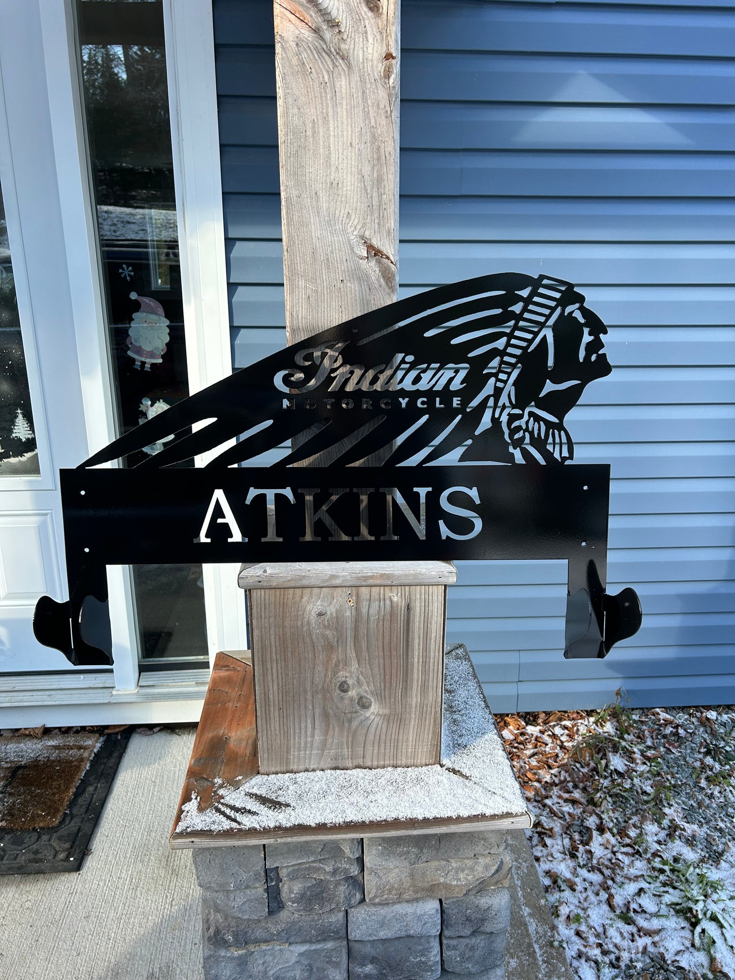 Custom Metal Indian Motorcycle Gear Hanger