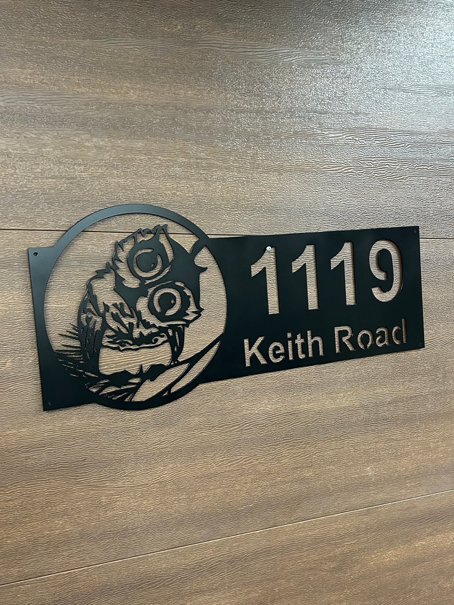 Panneau civique en métal personnalisé avec ancre