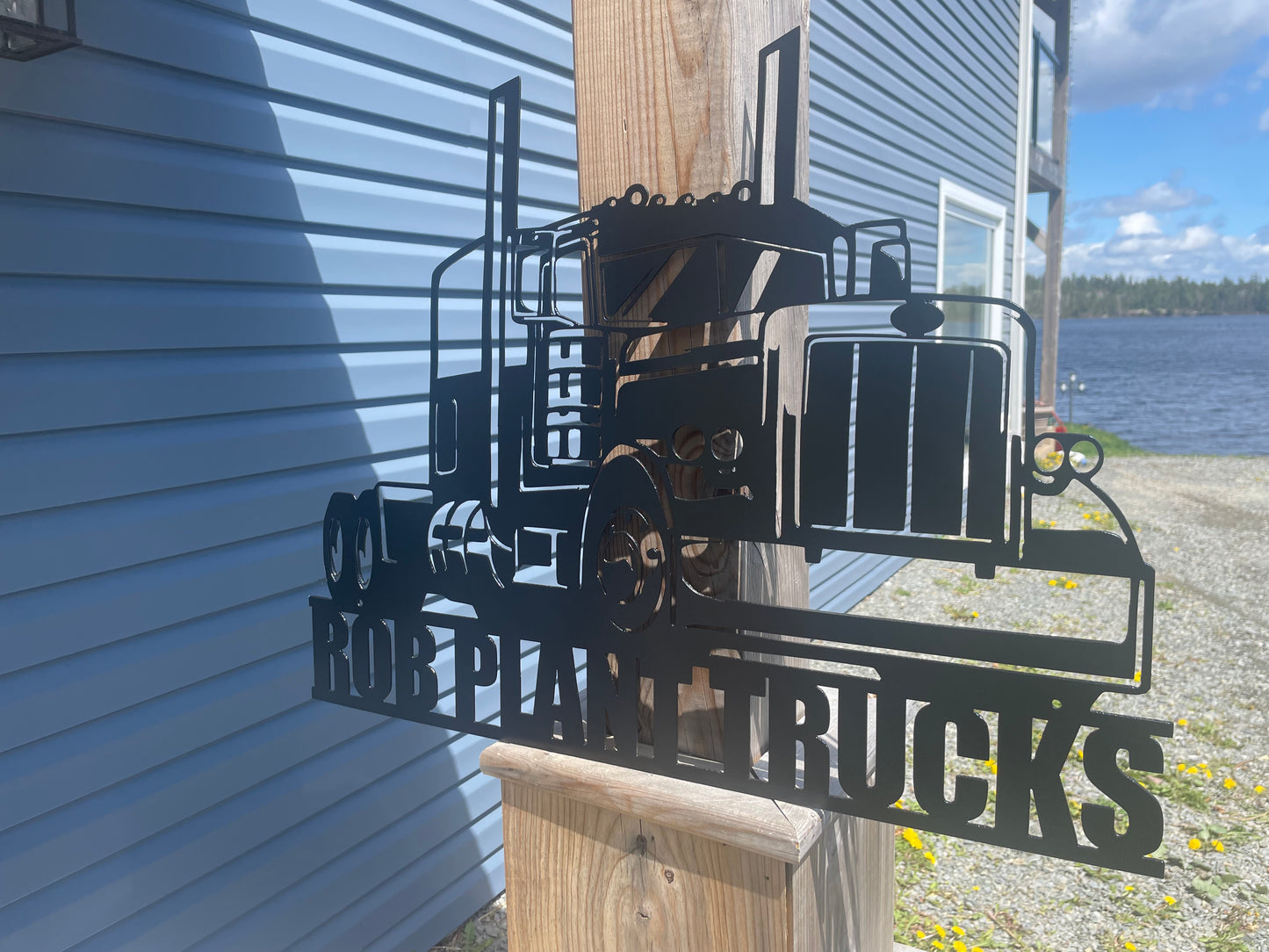 Custom Metal Trucker Sign 3