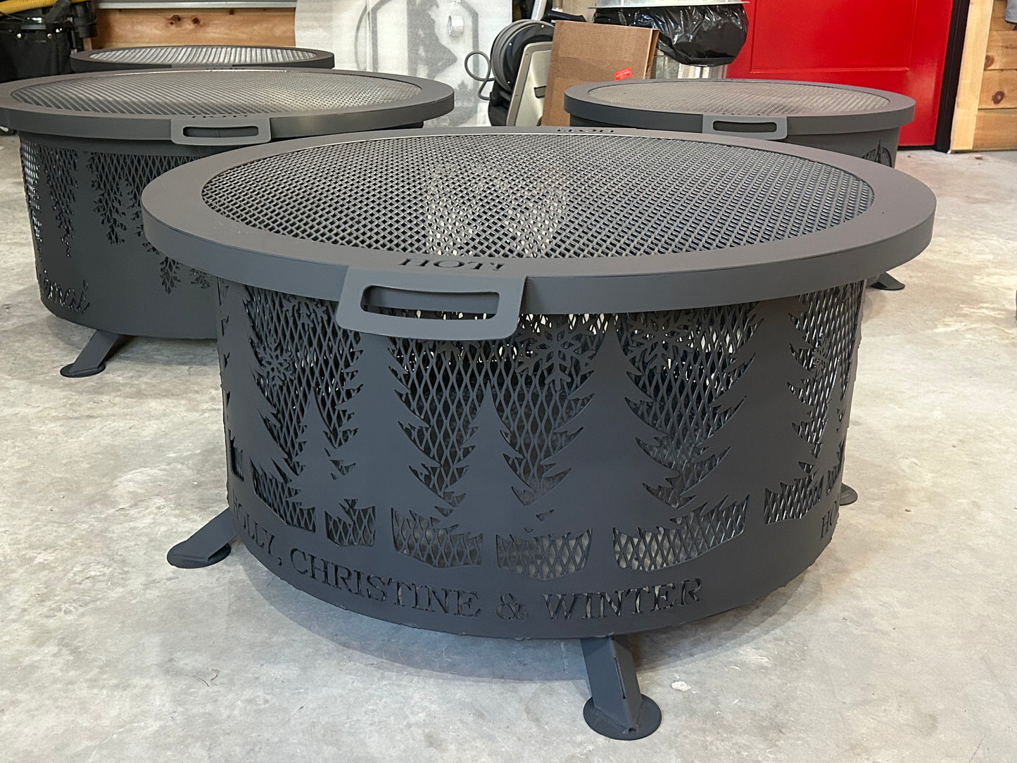 Custom Winter Fire Ring