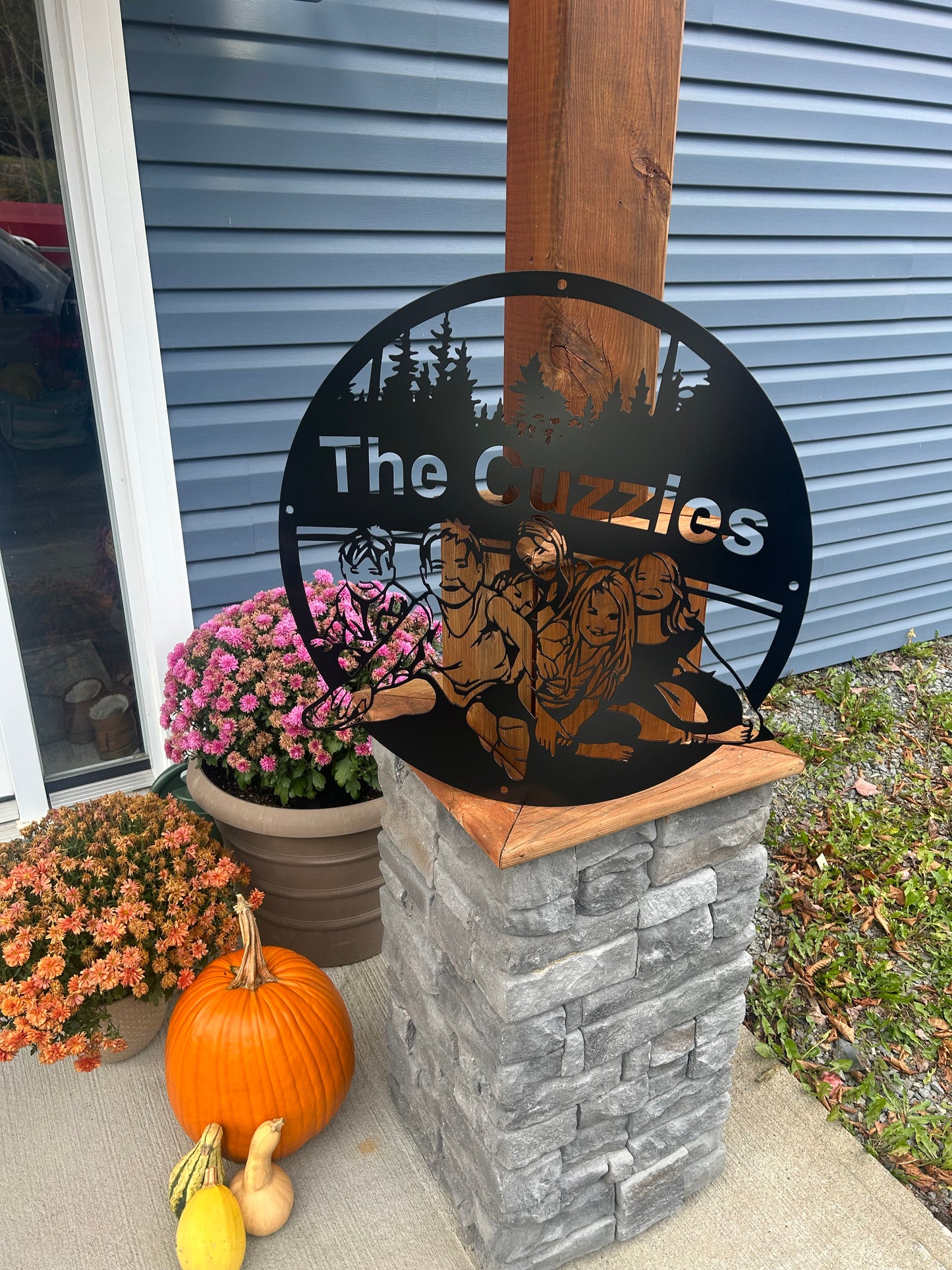 Portraits en métal personnalisés