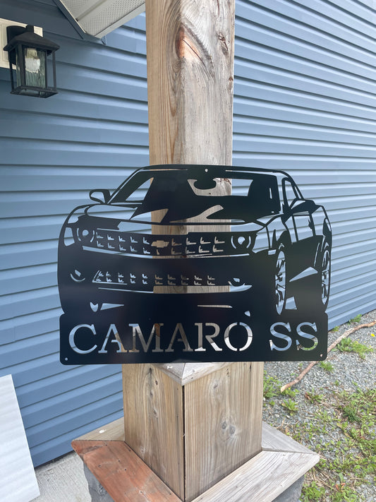 Custom Metal Camaro Sign