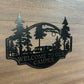 Custom Metal Deer Fifth Wheel Camper Sign