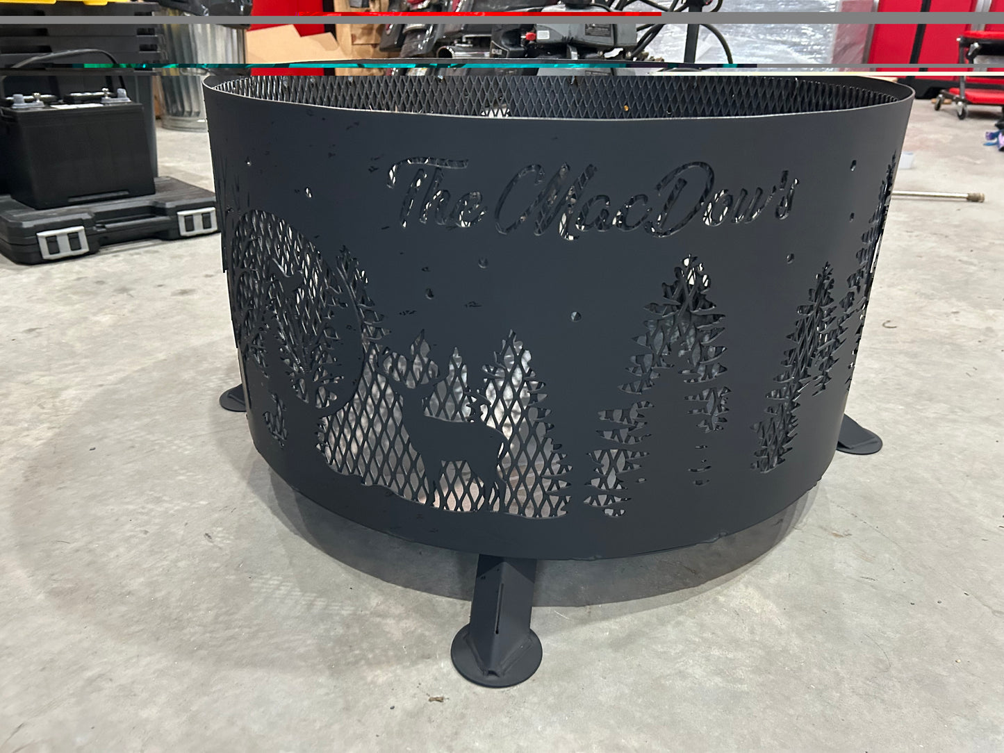 Deer Forrest Scene Fire Ring