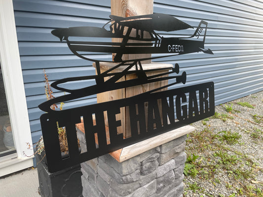 Custom Metal Float Plane Sign