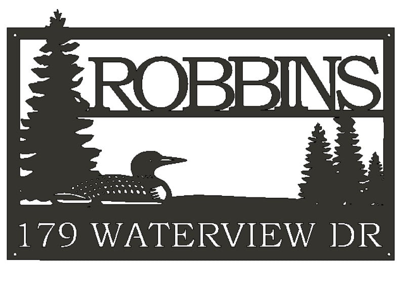 Panneau civique en métal Evergreen personnalisé