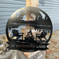 Custom Metal Sunset Campfire Sign
