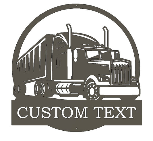 Custom Metal Transport Truck Sign