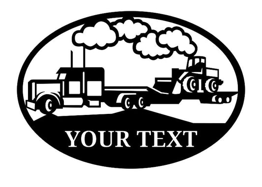 Custom Metal Landol Trucker Sign