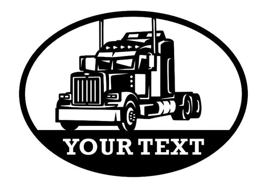 Custom Metal Transport Trucker Sign