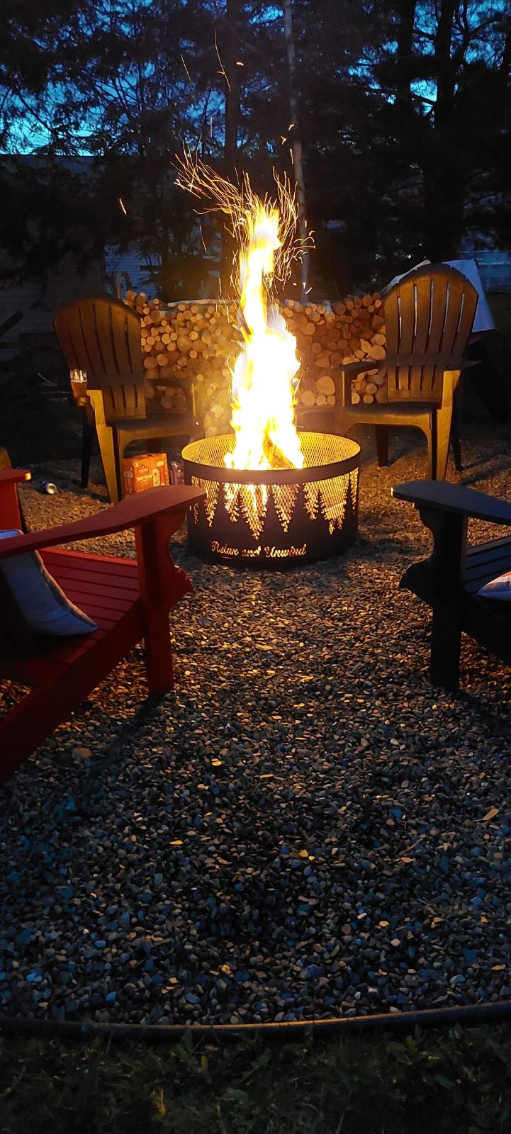 Custom Evergreen Fire Ring