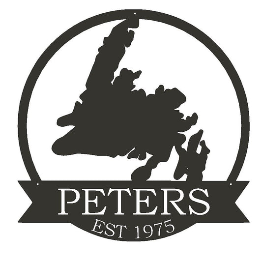 Custom Metal Newfoundland Sign