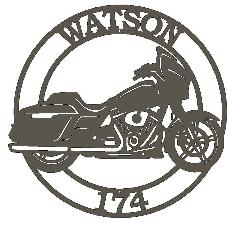 Custom Metal Street Glide Sign