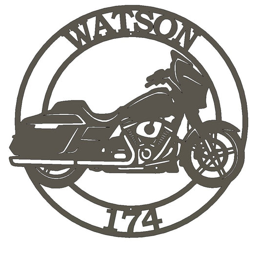 Custom Metal Street Glide Sign