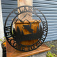 Custom Metal Skidoo Camp Sign