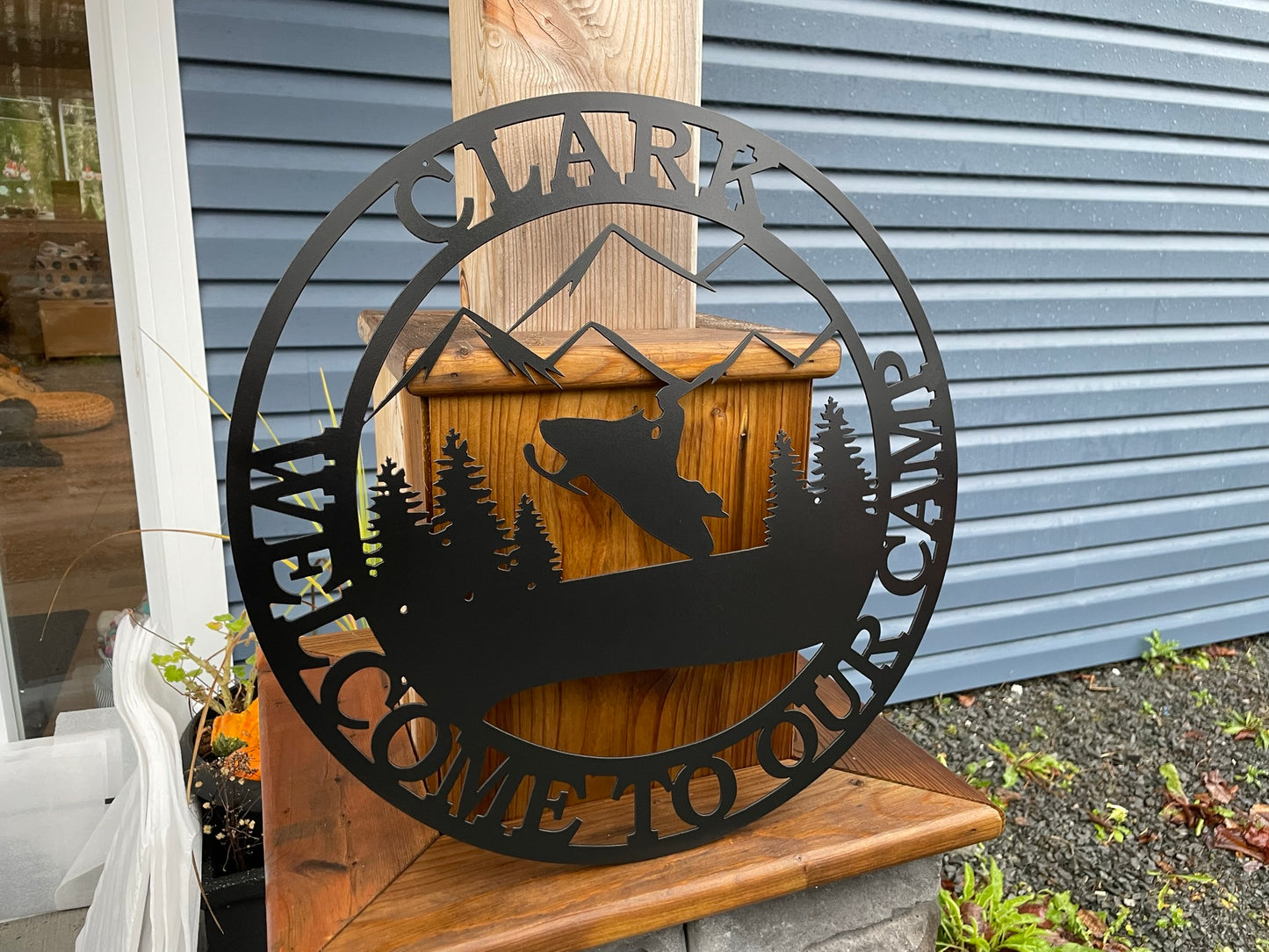 Custom Metal Skidoo Camp Sign