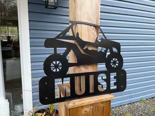 Custom Metal RZR side by Side Sign