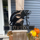 Custom Metal Trout Fishing Sign