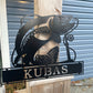 Custom Metal Trout Fishing Sign