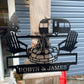 Custom Metal Camper Campfire Sign