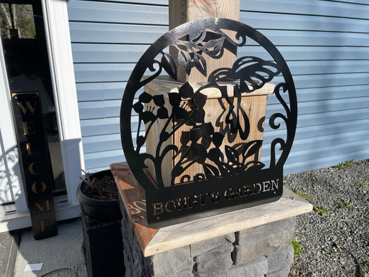 Custom Metal Hummingbird Sign