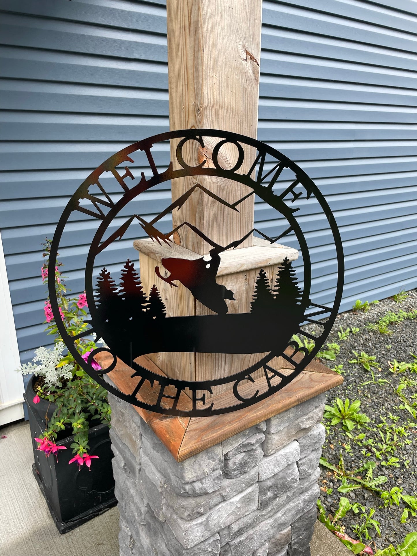 Custom Metal Skidoo Camp Sign